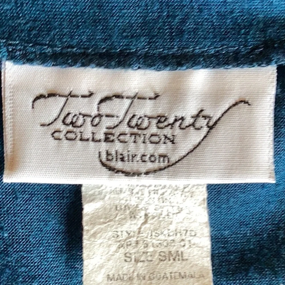 Two-Twenty Collection @blair.com deep blue knit midi dress with empire w… - Picture 10 of 13